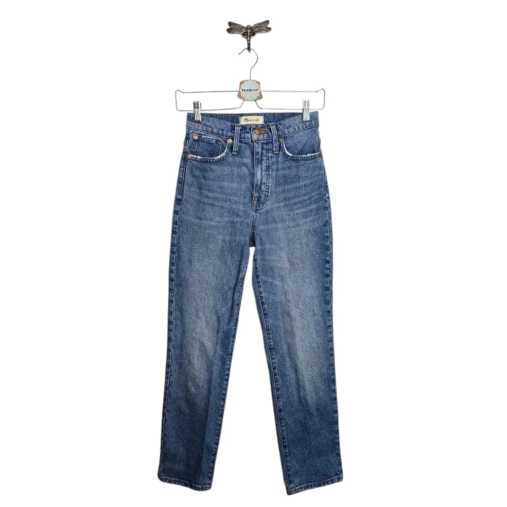 Madewell 23 Classic Straight Jean In Nearwood Wash 23